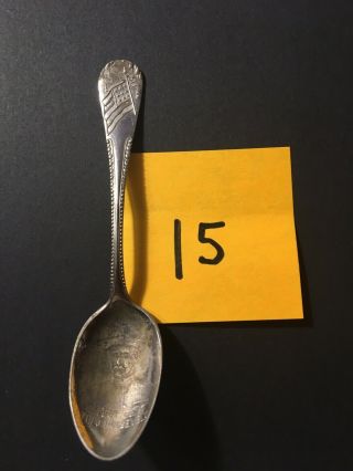 Lt Col.  Theodore Roosevelt Spanish American War Sterling Silver Spoon (lot15)