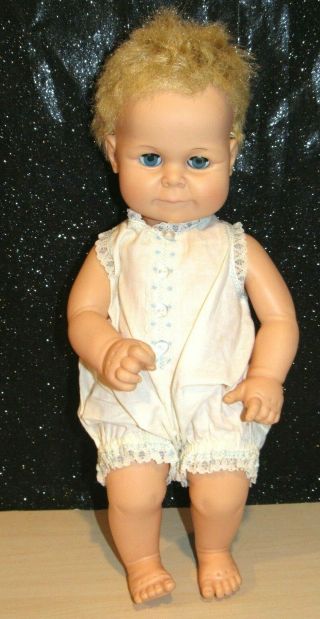 Unusual Face Vintage 1960s Horseman Baby Doll - 16 " Tall.  Adorable B 19