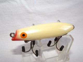 Vintage Bomber Jerk 4300 Fishing Lure Wht/prl