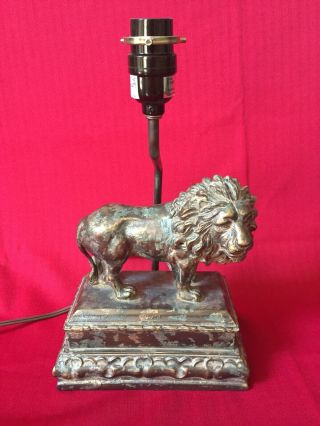 Vintage Lion Tiger Table Desk Lamp Light 2