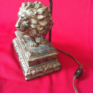 Vintage Lion Tiger Table Desk Lamp Light 3