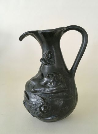 Jean Garnier Signed Pewter Vase / Jug,  Art Nouveau 1900 étain