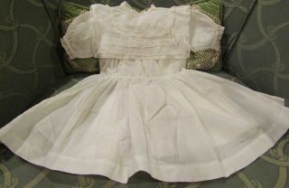 G288 Antique Cotton Lace Doll Dress For Antique Bisque Doll