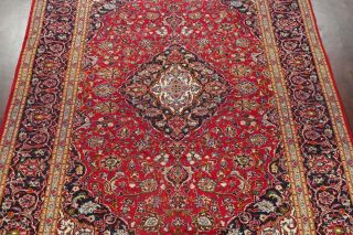 LABOR DAY DEAL Vintage Traditional Floral Red Kashmar Area Rug Hand - Knotted 9x12 4