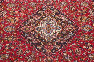 LABOR DAY DEAL Vintage Traditional Floral Red Kashmar Area Rug Hand - Knotted 9x12 5