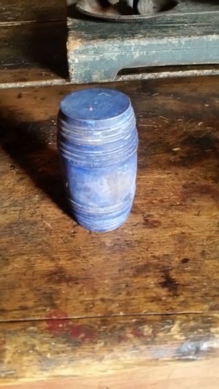 Early Wooden Box Dry Cobalt Blue Paint Aafa Nr