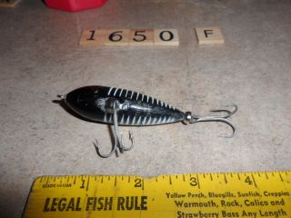 T1650 F Heddon baby zara spook black shore minnow FISHING LURE 4