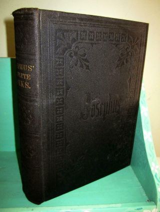 Complete Of Flavius Josephus Jewish History Illustrated Antique,  Rare 1903