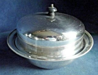Good Large Harrods Silver Plated Muffin Serving Dish C1920 James Dixon