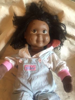 Vtg.  1986 My Buddy Kid Sister Black African American Doll Playskool - (rtb2