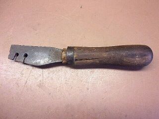 Antique Hand Made Crosscut Cross Cut Tooth Setting Tool Old Logger 