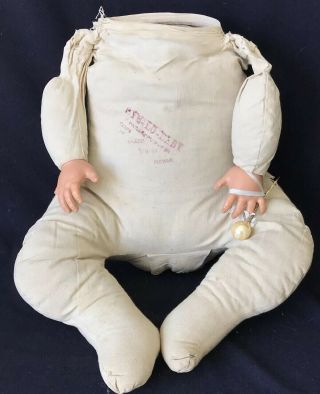 14” Antique Bye - Lo Baby Doll Body W/celluloid Hands,