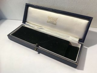 Antique GARRARD LEATHER Jewellery Watch Presentation Box 4