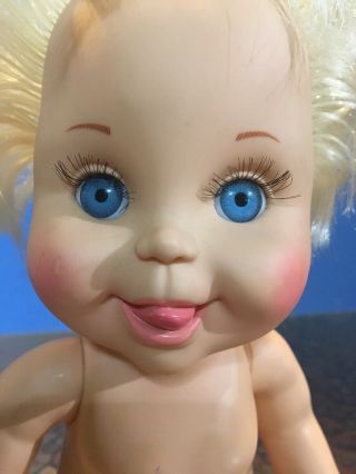 1991 Galoob Baby Face So Curious Cara? Doll Nude 2nd Yr.  Different Body Style