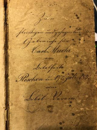 1853 Martin luther German Bible Carl Muche Antique Stamped Muller Old Testam 2