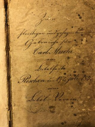 1853 Martin luther German Bible Carl Muche Antique Stamped Muller Old Testam 3