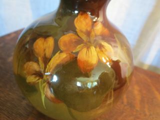 Antique Rookwood 1900 Artist Signed Vase Standard Glaze Floral Painted 2