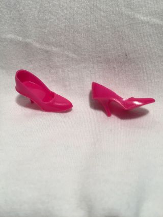 Vintage Barbie Ct Closed Toe Pumps Shoes Pink Japan