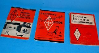 Five Vintage " Radio Amateur Books " 1940s Editions (american Radio Relay League