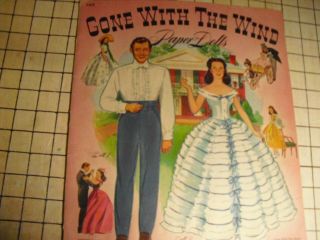 Gone With The Wind Paper Dolls 1940 Uncut/ 3405