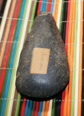 Prehistoric Stone Celt Marked 