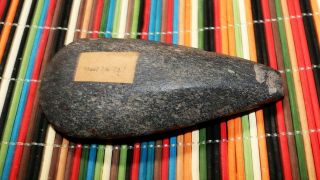 Prehistoric Stone Celt Marked 