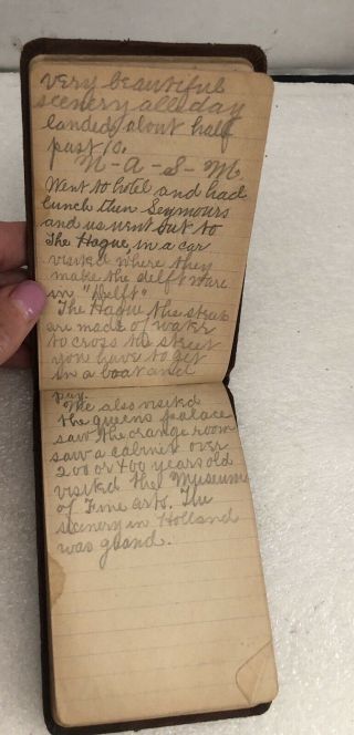 1893 Handwritten Travel Diary N.  A.  S.  M.  HOLLAND AMERICA LINE N.  Y.  to Rotterdam 5