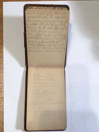 1893 Handwritten Travel Diary N.  A.  S.  M.  HOLLAND AMERICA LINE N.  Y.  to Rotterdam 6