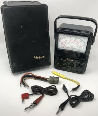 Vintage Simpson 260 Series 5 Analog Vom Multimeter - Volt,  Ohm,  Milliammeter