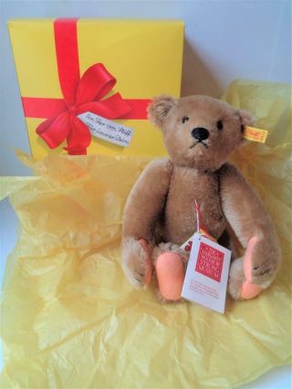 13 " Vintage Steiff Teddy Bear 0155/32 With Growler Box Western Germany