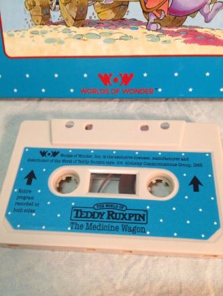 1985 - Teddy Ruxpin The Medicine Wagon Book And Cassette Tape Set VG 3