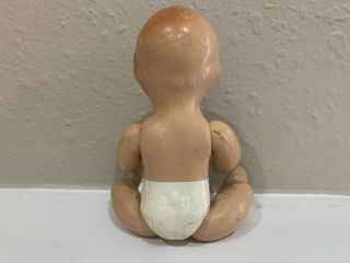 Vintage Composition Baby Doll Jointed Limbs 5 1/5” Molded 3