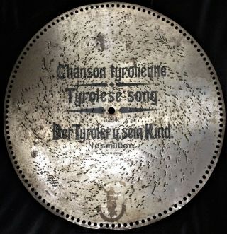 6 Rare 19 5/8 Discs.  Antique Polyphon,  Regina Music Box