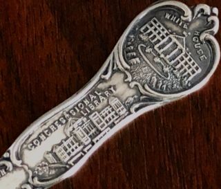 - Whiting Davis Sterling Silver Souvenir Demitasse Spoon For Washington D.  C.