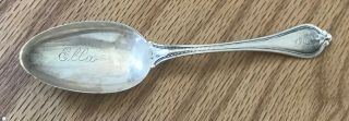 Antique Sterling Silver Teaspoon 1907 S Kind & Sons 925 Spoon Monogram Ella