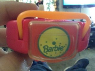 Vintage Barbie Doll House Wind Up Toy Boom Box CD player 2