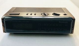 Vintage Panasonic Digital Alarm Clock Radio Am Fm Retro Rc 6115 Japan