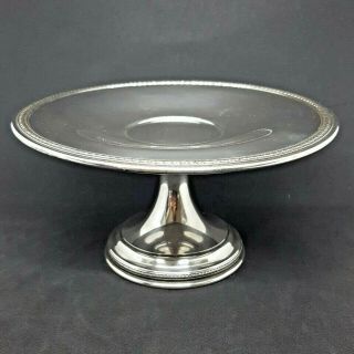 Pastry Stand Calling Card Tray Gorham Silver Plate 1925 Sharon Pattern Art Deco 2