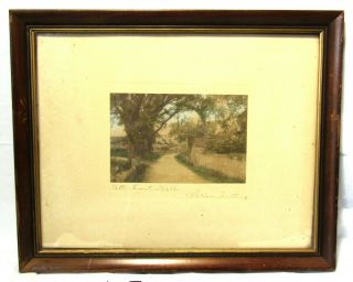 Signed Antique Wallace Nutting Hand Colored Print - Patti 