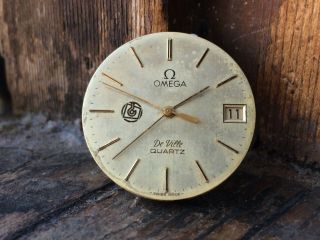 Authentic Vintage Gents Omega De Ville Quartz 1337,  17j Swiss,  Date Watch (parts)