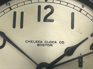 Chelsea Clock Co Boston U.  S.  Maritime Commission Clock In Order with Key 5