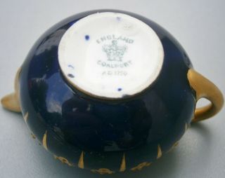 Antique Coalport Cobalt Blue & Gilded Miniature Teapot 4