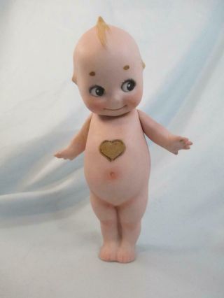 Antique German All Bisque Doll Kewpie 6 " Labels Starfish Hands Rose O 
