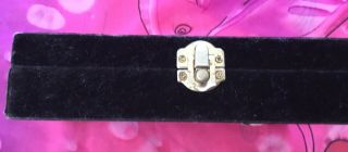 Vintage Antique Black Velvet Ring Jewellery Box Gothic Gift Renaissance Art Deco 4