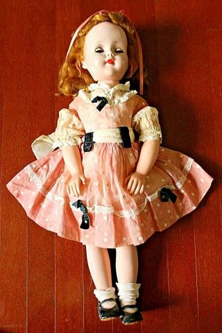 Vintage 24 " American Character Sweet Sue Hard Plastic Doll Dress Great