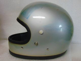 Vintage 1976 Buco Blue Line Supreme Full Face Motorcycle Helmet Medium M $9.  95