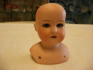 Antique Am 370 3/0 Dep Germany Armand Marseille Bisque Doll Head - As - Is
