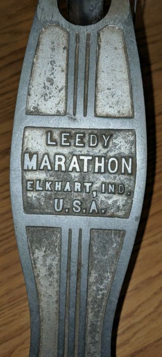 Antique Vintage Leedy Marathon Drum Pedal Elkhart Indiana