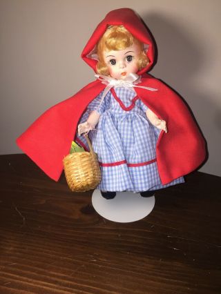 Vintage Madame Alexander 8 " Red Riding Hood Doll 482,  Box