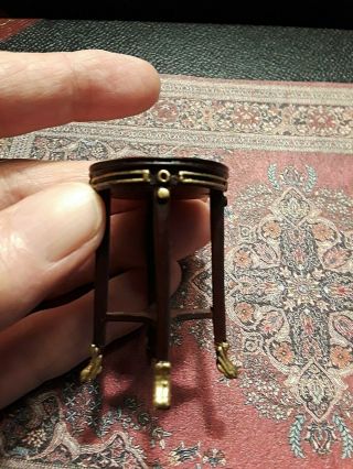 One Regency Style Small Table,  By Bespaq,  Ca1986 Doll House Size 1:12 Scale